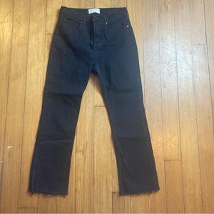 Everlane High Rise Kick Crop Black 28